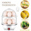Electric Egg Cooker Automatic Steamer Double Layer Multi Function Breakfast Machine Appliance for Boiling Poaching US 6