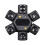 LED Moving  RGBW 4in1  Six Arm  Strobe Light Yellow Flash Lighting 512 Remote Control Stage Effect US Plug 4