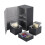 Multifunction Case Container Card Box Card Protector Card Deck Boxes Holds 200+ Card Carrying Organiser Case,Black 1