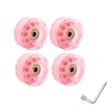 4 Roues de Patin à Roulettes 32 X 58 Mm 82A avec Roulements pour une Utilisation en IntéRieur ou en ExtéRieur, avec Clé à Molette Portable