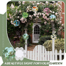 6Pcs Sublimation Wind Spinner Blanks 3D Wind Spinners Hanging Wind Spinners for Indoor Outdoor Garden Decoration 8 Inch