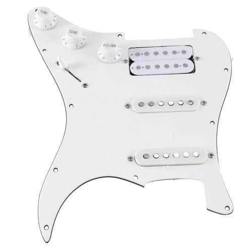ST SQ Elgitarr Laddad FöRtråDad Elgitarr Pickup-Enhet Vit Vanlig 2