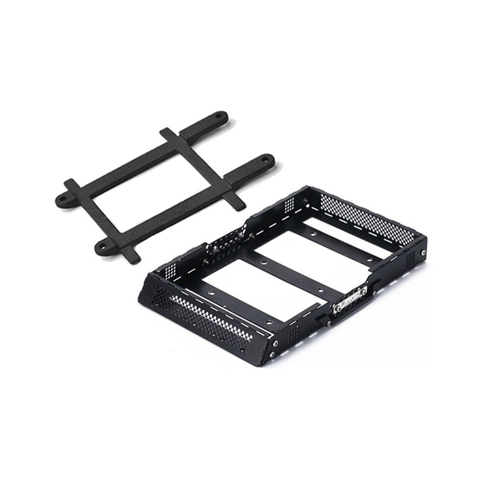 Metal Luggage Carrier Roof Rack With Fixing Rail For Trx4m 1/18 Rc Crawler Car Upgrade Parts Accessories 6031067461965