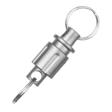 Titanium Sleutelhanger met Snelsluiting, Afneembare Dubbelzijdige Draaibare Sleutelhangerconnectorkit Heavy-Duty Autosleutelclip