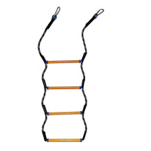 Boat Rope Ladder,4 Step Marine Rope Ladder, Portable Boat Folding Ladder for Inflatable Boat, Kayak, Motorboat, Canoeing