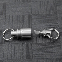 Titanium Quick Release Keychain, Detachable Double-End Swivel Key Chain Connector Kit Heavy Duty Car Key Clip