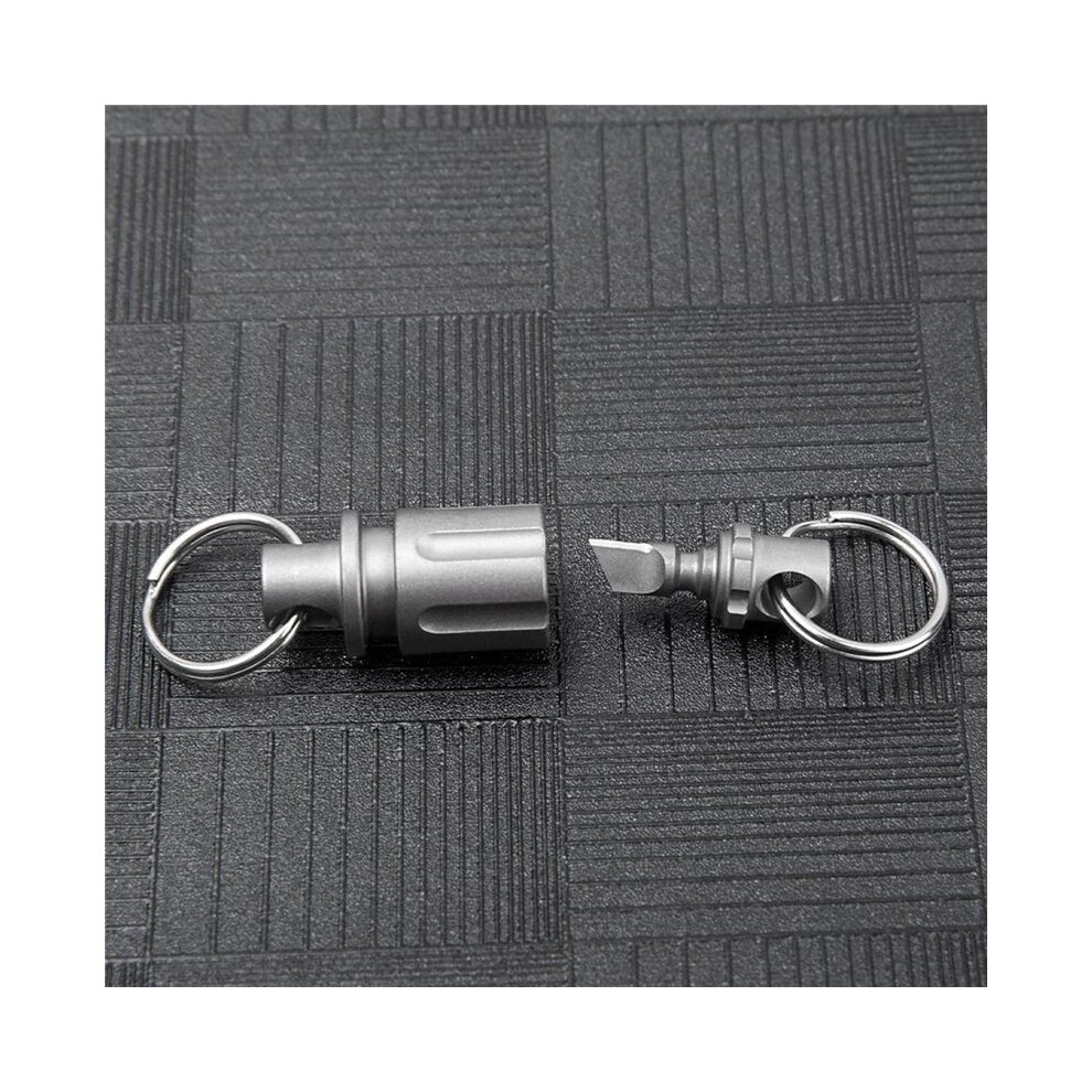 Titanium Quick Release Keychain, Detachable Double-End Swivel Key Chain Connector Kit Heavy Duty Car Key Clip 6031272672101