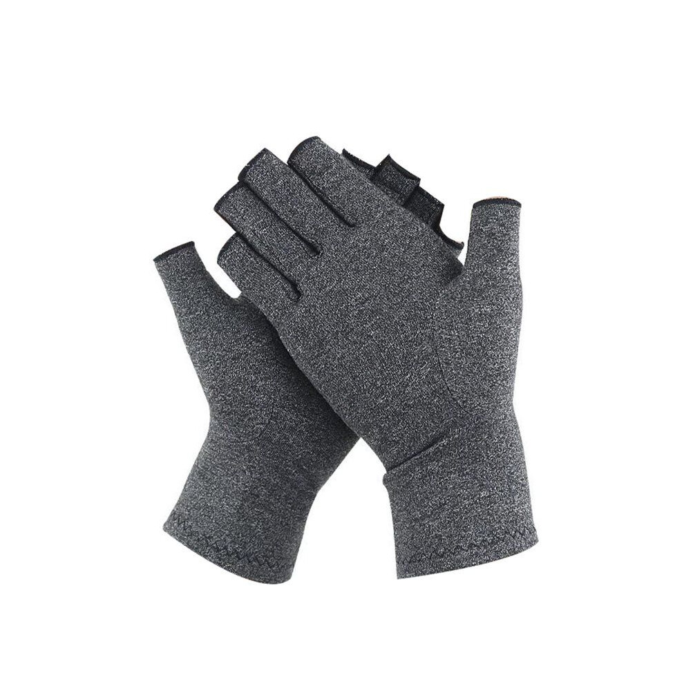 Saudism Arthritis Gloves Fingerless Design For Hand Pain And Osteoarthritis Compression Gloves M (Fits Wrists 17-20Cm)