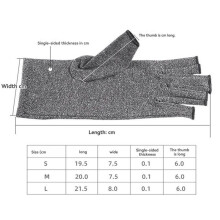 Arthritis Gloves Fingerless Design for Hand Pain and Osteoarthritis Compression Gloves L (Fits Wrists 20-24cm)