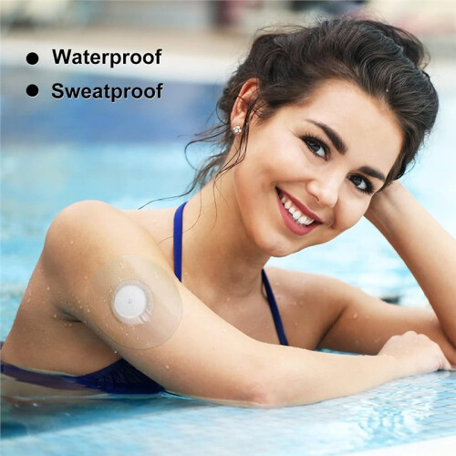 120 Pack Shower Waterproof Patch Transparent Adhesive Patches Waterproof CGM Sensor Covers Protectors 1