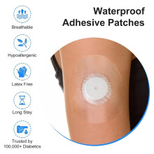 120er-Packung Wasserdichte Duschpflaster, Transparente Klebepflaster, Wasserdichte CGM-Sensorabdeckungen und -Schutz