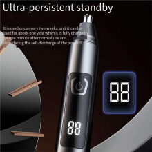 Nose Hair Trimmer Professional Electric Portable Nose Hair Trimmer USB Charging High Quality Nose Trimmer Black