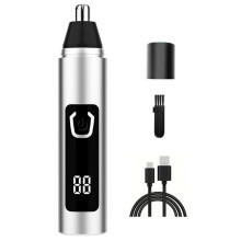 Nose Hair Trimmer Professional Electric Portable  Nose Hair Trimmer USB Charging High Quality Nose Trimmer Silver