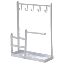 Multifunctional Jewelry Display Rack Earrings Necklace Organizer Stand Women Bracelet Watch Desktop Storage Rack B