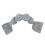Weighted Eye Sleep Mask for Light Blocking Travel Eye Blindfold for Relaxation Gravity Sleep Patchs Gray 1