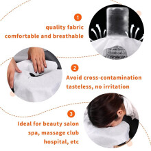 Ultra Soft Disposable Massage Headrest Cover Special Pillowcase for Beauty Salon Beds, 200 Pack