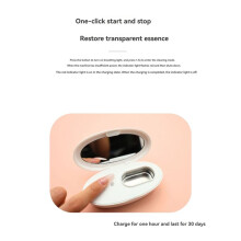 Ultrasoon Contactlenzenhouderreiniger Draagbare Eiwitverwijderingsmachine Efficiënte Traanreinigingscontainer Wit