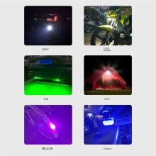 4Pack Kabelloses LED-Blitzlicht mit Hoher Helligkeit, 7 Farben USB-Wiederaufladbare Blinklichter, Nachtsignallicht
