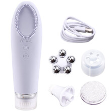 Elektrisches 4-in-1-Silikon-Gesichtsreinigungs- und Peelinggerät Zur Hautstraffung und Massage für Zuhause