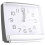 Bedroom Desktop Bed Wake  Clocks Bedroom Beside Student Plastic Silent Sweeping Small Table Clock Alarm Clock-White 1