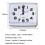 Bedroom Desktop Bed Wake  Clocks Bedroom Beside Student Plastic Silent Sweeping Small Table Clock Alarm Clock-White 10