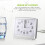 Bedroom Desktop Bed Wake  Clocks Bedroom Beside Student Plastic Silent Sweeping Small Table Clock Alarm Clock-White 7