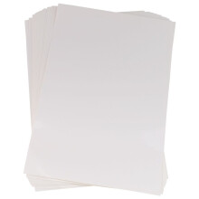 50 Sheets A4 White Self Adhesive Waterproof Sticker Label Glossy Surface Paper for Lazer Inkjet Printer Copier