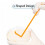 Polypropylene Sterile Disposable L-Shaped Cell Spreaders, Disposable Plastic Coating Rod, Cell Spreader 100PCS 6