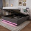4ft6 Double Hydraulic Storage Bed 13