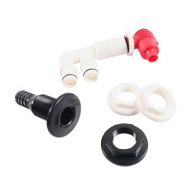 3/4 Drain Port Fishing Boat Drain Valve Aerator Kit Live Fish Tank Valve Kit Marine Drain & Aerator Valve Combination