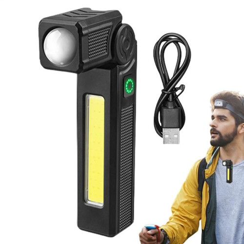 LED Work Light Rechargeable Cob Lamp Rotatable Automotive Work Light Waterproof LED Flashlight Magnet Lamp for Home 2