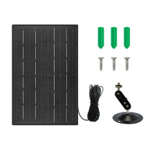 10W 5V Solar Panels for Security Cameras Recharged Battery Cameras Adjustable Security Camera Power Supply