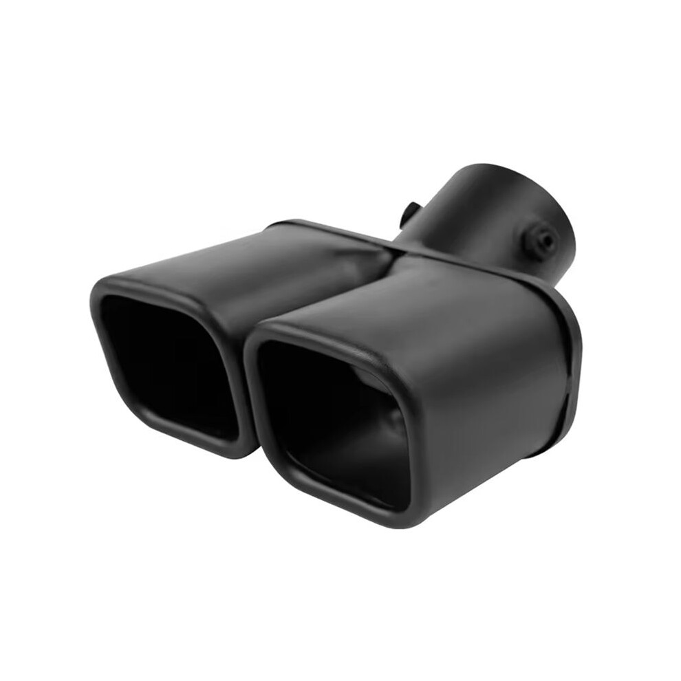 Inlet 63Mm Dual Outlet Car Exhaust Tip Stainless Steel Exhaust Tips Muffler Tail Double Pipe Tube Tips Black 6031625856561