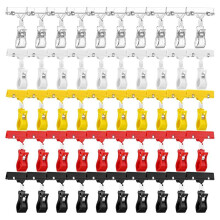 50 St Plastskylthållare Clips för Display 5 Färg Plast Prisskylt Roterbar Merchandising Prislappshållare