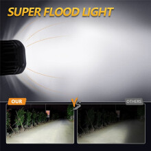 3 Inch LED Work Light with Amber Lens Cover Spotlight Fog Light Driving Lamp for Car Motorcycle ATV UTV Truck Tractor