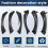 Door Pull Handle Set Replacement for  3 Series E90 E91 E92 316 318 320 325 328i 2004-2012 RHD Carbon Fiber Pattern 2