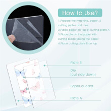 2 Packs Transparency Acrylic Cutting Pads, Die Cutting Plates Clear Thick Cutting Die Pads Cutting for Die Cutting Work