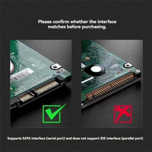 Type C HDD Enclosure 2.5 Inch  SSD Hard Drive Case External Enclosure Transparent Mobile External HDD Case 1