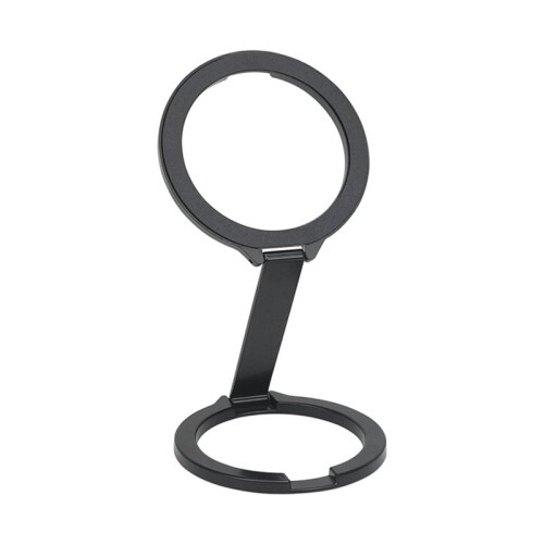 360 Rotatable Magnetic Phone Bracket, Foldable Multi-Function Stand for Secure Double-Sided Buckle Holder Black 1