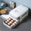 Egg Storage Container Refrigerator Drawer Type Egg Tray Refrigerator Organizer Food Container Kitchen Accessories,B 4