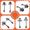 1Pair Front+Rear Door Hinge Stop Check Strap Limitery 9181N2 9181N3 for  408 2010-2013  Rod Strap 7