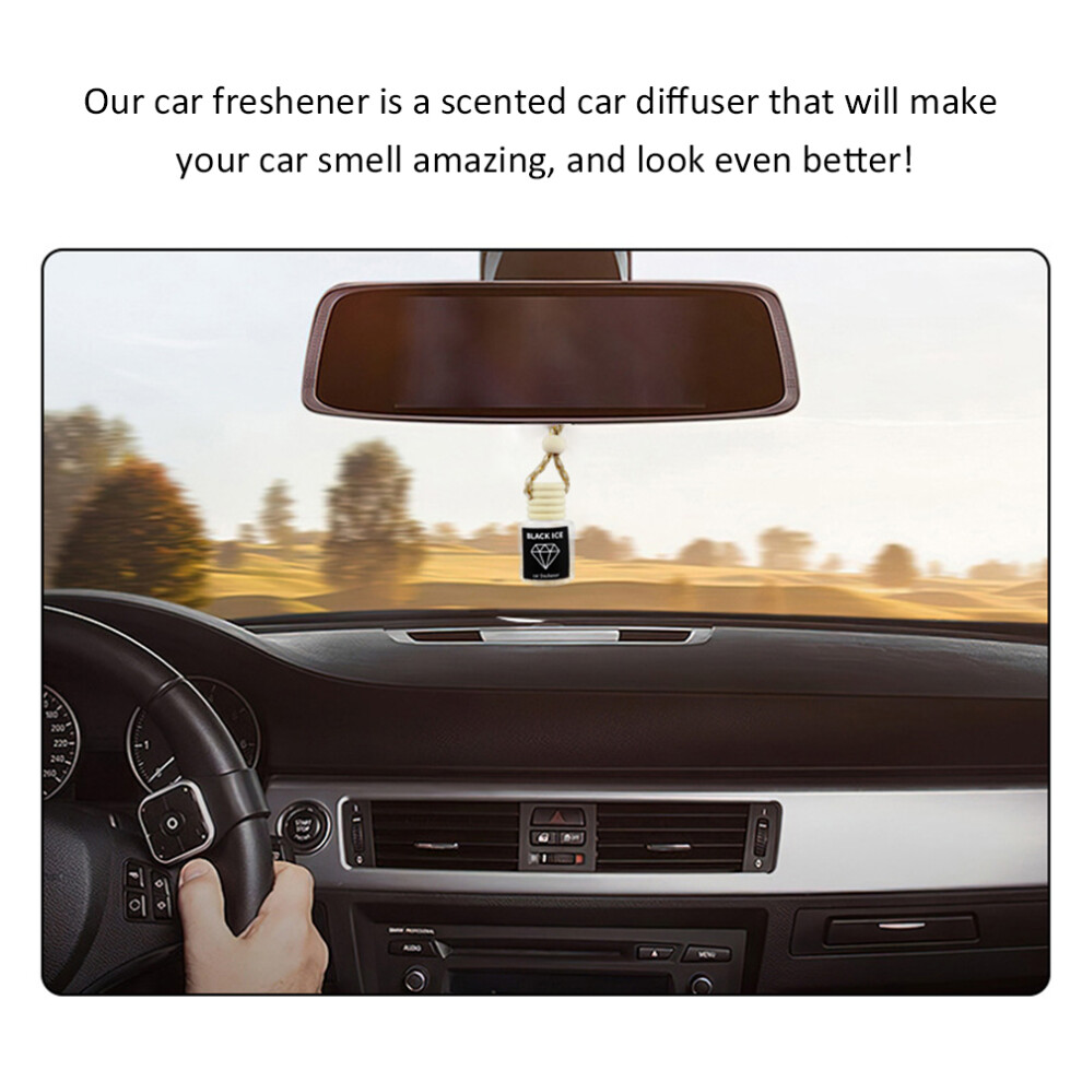 Car Air Freshener Diffuser 8Ml 48X28mm Transparent 8461384537810