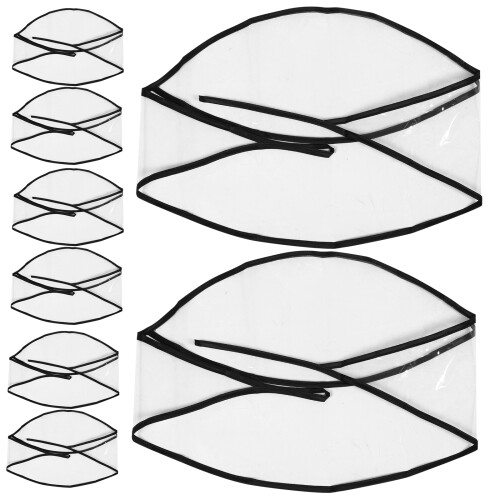 16Pièces Bonnet Transparent Avec Visière Maintien Coiffure