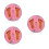 3Pièces Kit Empreinte Main Pied Bébé Rose Facile À Utiliser 8