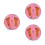 3Pièces Kit Empreinte Main Pied Bébé Rose Facile À Utiliser 7