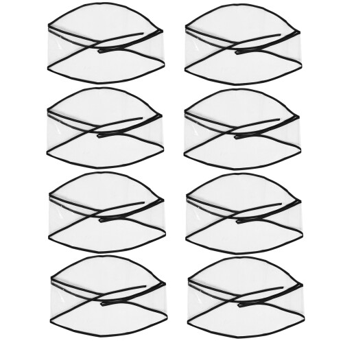 16Pièces Bonnet Transparent Avec Visière Maintien Coiffure 1