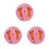 3Pièces Kit Empreinte Main Pied Bébé Rose Facile À Utiliser 6