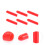400Pièces Capuchons Protecteurs De Vis PVC Rouge Usage 10