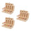 3Pièces Boîtes Souvenirs Bois Clair Pour Dents 8