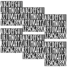 6 Pièces Stickers Lettres PVC Amovibles Pour Décoration Variée